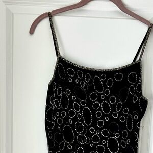 VNG Sue Wong Nocturne Black Beaded Dress Sz 10